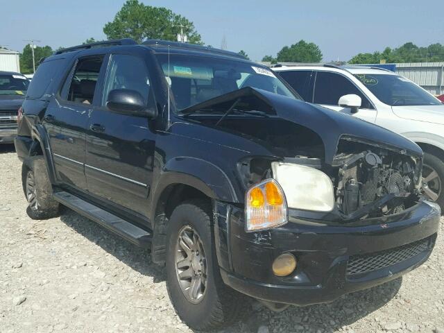 5TDBT48A33S168382 - 2003 TOYOTA SEQUOIA BLACK photo 1