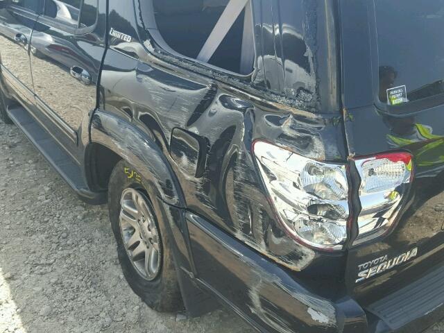 5TDBT48A33S168382 - 2003 TOYOTA SEQUOIA BLACK photo 9