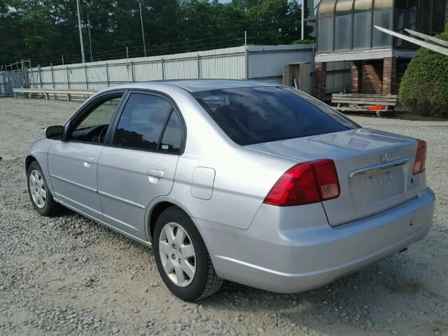 2HGES25772H590540 - 2002 HONDA CIVIC EX SILVER photo 3