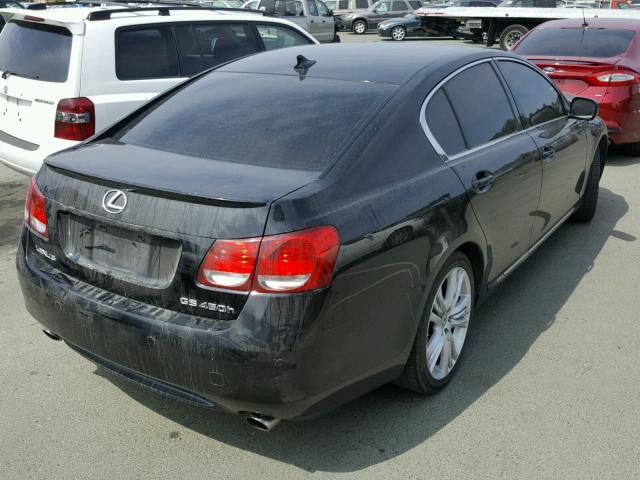 JTHBC96S275005046 - 2007 LEXUS GS 450H BLACK photo 4