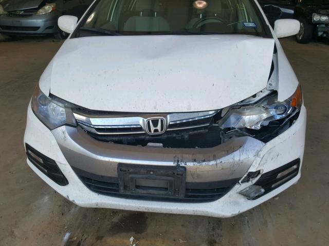 JHMZE2H59CS002471 - 2012 HONDA INSIGHT LX WHITE photo 7