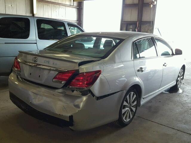 4T1BK3DB8BU435081 - 2011 TOYOTA AVALON BAS SILVER photo 4