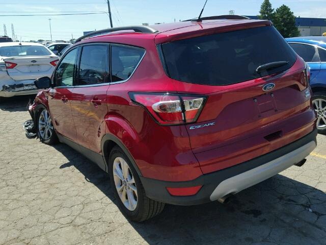 1FMCU9GD6HUC77394 - 2017 FORD ESCAPE SE RED photo 3