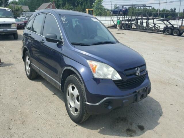 5J6RE48398L001523 - 2008 HONDA CR-V LX BLUE photo 1