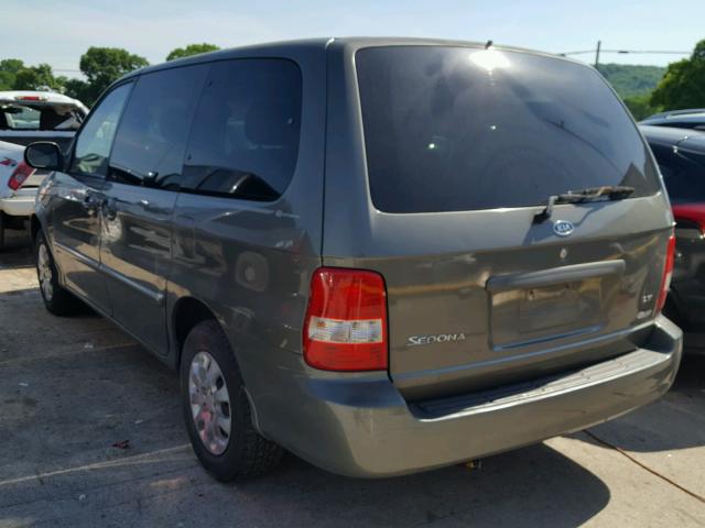 KNDUP132356746186 - 2005 KIA SEDONA EX GRAY photo 3