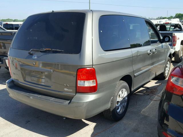 KNDUP132356746186 - 2005 KIA SEDONA EX GRAY photo 4