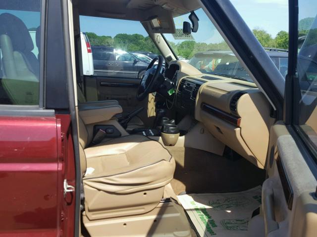 SALTY12452A752794 - 2002 LAND ROVER DISCOVERY BURGUNDY photo 5