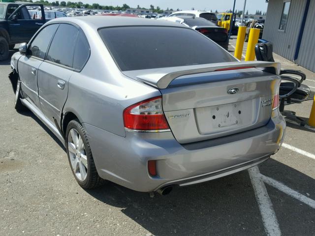 4S3BL676186217630 - 2008 SUBARU LEGACY GT SILVER photo 3