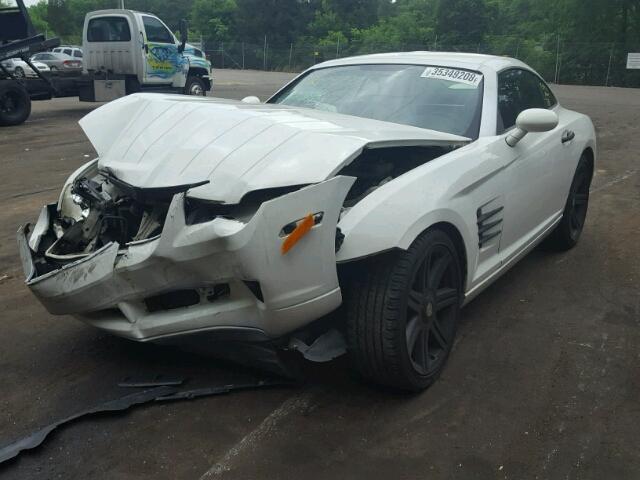 1C3AN69L94X024045 - 2004 CHRYSLER CROSSFIRE WHITE photo 2