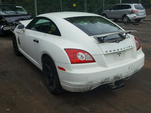 1C3AN69L94X024045 - 2004 CHRYSLER CROSSFIRE WHITE photo 3