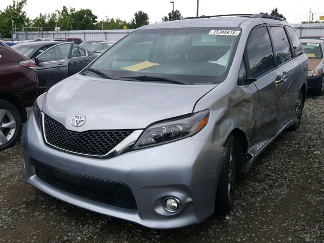 5TDXK3DCXFS630130 - 2015 TOYOTA SIENNA SPO SILVER photo 2