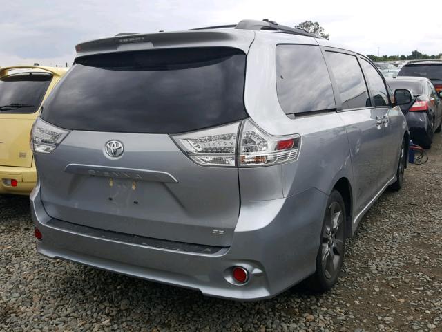 5TDXK3DCXFS630130 - 2015 TOYOTA SIENNA SPO SILVER photo 4