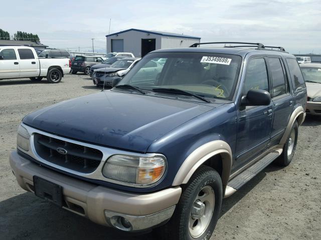 1FMZU74E9YZA53518 - 2000 FORD EXPLORER E BLUE photo 2