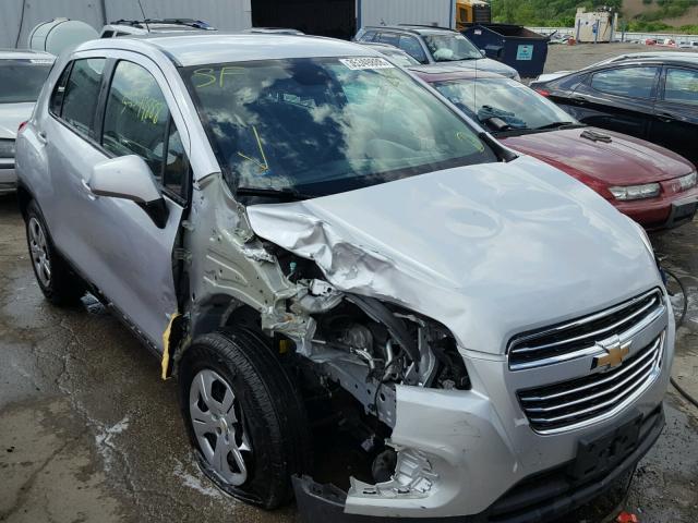 3GNCJKSBXGL237443 - 2016 CHEVROLET TRAX LS SILVER photo 1