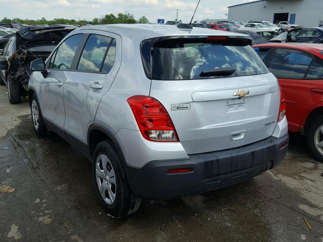 3GNCJKSBXGL237443 - 2016 CHEVROLET TRAX LS SILVER photo 3