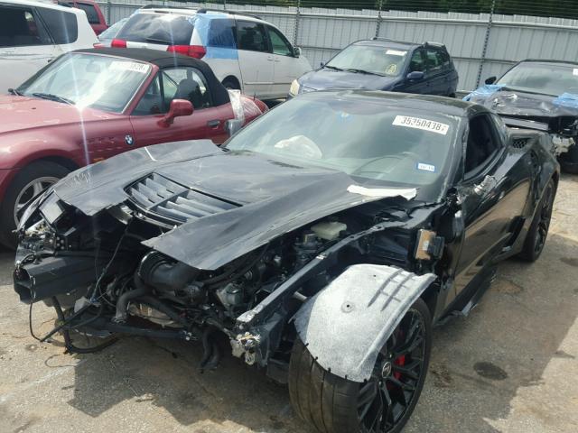 1G1YP2D65J5601250 - 2018 CHEVROLET CORVETTE Z BLACK photo 2