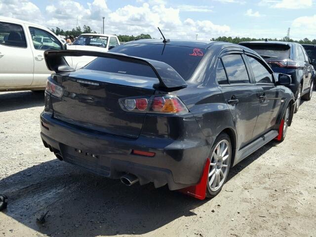 JA32W8FV8EU021816 - 2014 MITSUBISHI LANCER EVO BLACK photo 4