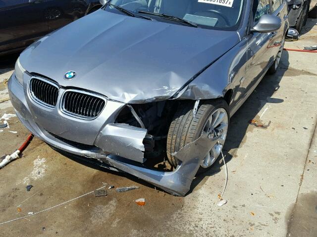 WBAPH5C52BA444132 - 2011 BMW 328 GRAY photo 9