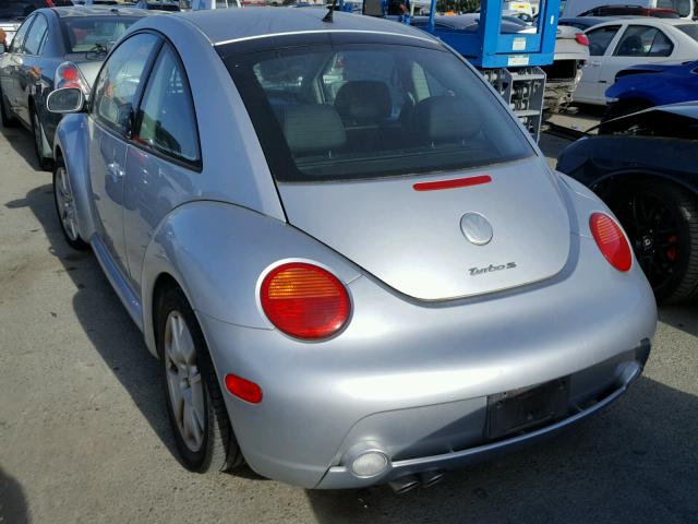 3VWFE21C43M429740 - 2003 VOLKSWAGEN NEW BEETLE Gümüş foto 3