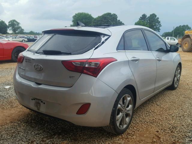 KMHD35LEXDU016634 - 2013 HYUNDAI ELANTRA GT SILVER photo 4