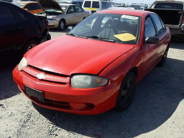 1G1JF52F847109412 - 2004 CHEVROLET CAVALIER L RED photo 2