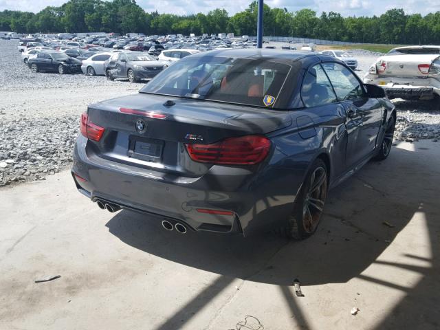 WBS3U9C54GP968707 - 2016 BMW M4 GRAY photo 4