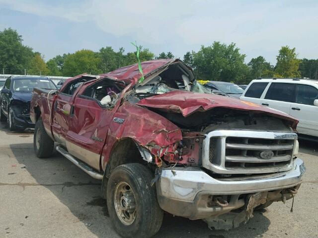 1FTSW31F22EC31368 - 2002 FORD F350 SUPER RED photo 9