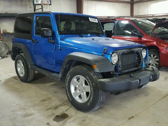 1C4AJWAG6FL584458 - 2015 JEEP WRANGLER S ლურჯი ფოტო 1