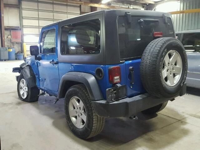 1C4AJWAG6FL584458 - 2015 JEEP WRANGLER S ლურჯი ფოტო 3