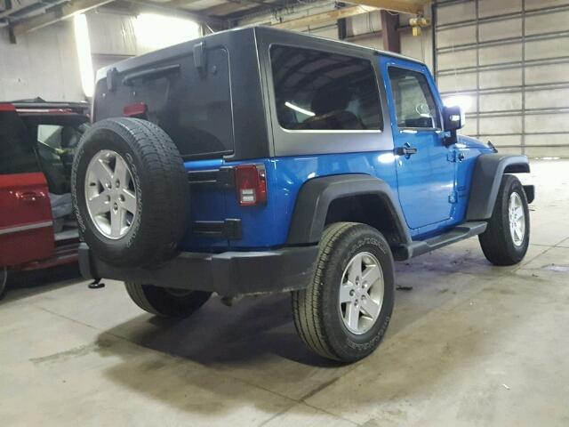 1C4AJWAG6FL584458 - 2015 JEEP WRANGLER S ლურჯი ფოტო 4