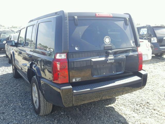 1J8HG48K28C111843 - 2008 JEEP COMMANDER BLACK photo 3