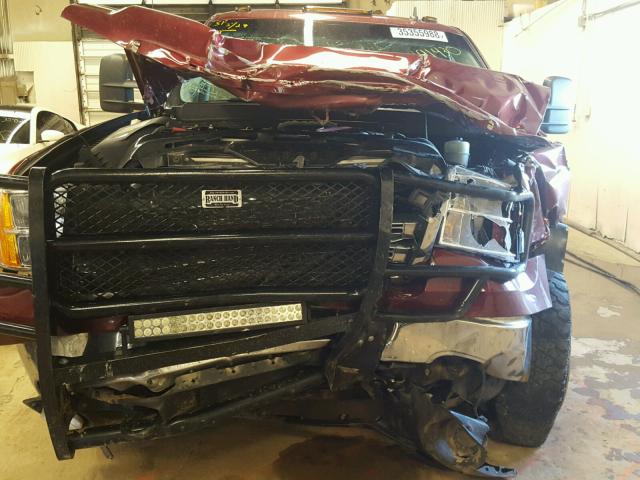 1GT424E84EF191430 - 2014 GMC SIERRA K35 MAROON photo 9