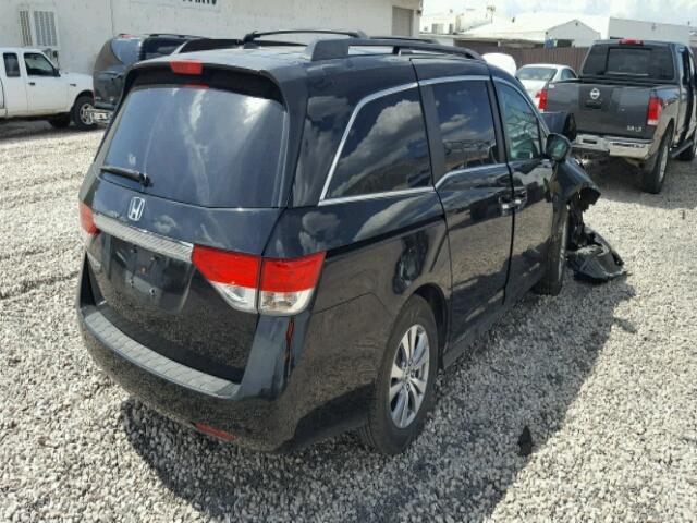 5FNRL5H69EB066690 - 2014 HONDA ODYSSEY BLACK photo 4