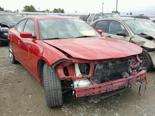 2C3CDXCT9FH765376 - 2015 DODGE CHARGER R/ RED photo 1