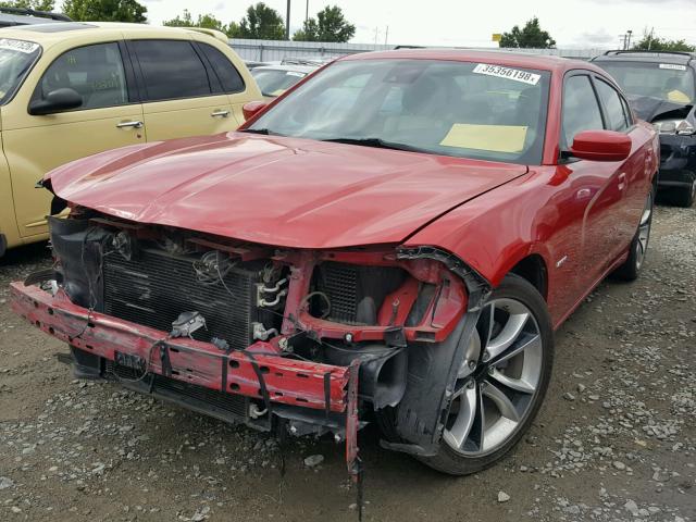2C3CDXCT9FH765376 - 2015 DODGE CHARGER R/ RED photo 2