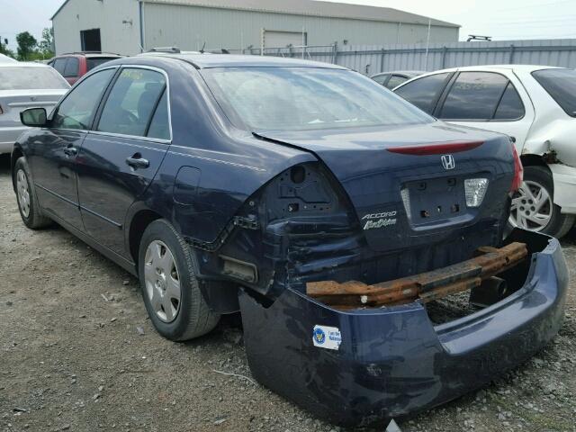 1HGCM56416A095715 - 2006 HONDA ACCORD LX BLUE photo 3