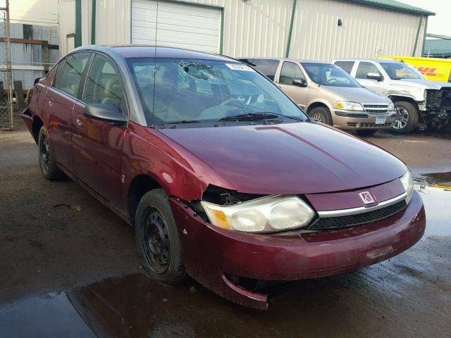 1G8AJ52F93Z107204 - 2003 SATURN ION LEVEL BURGUNDY photo 1
