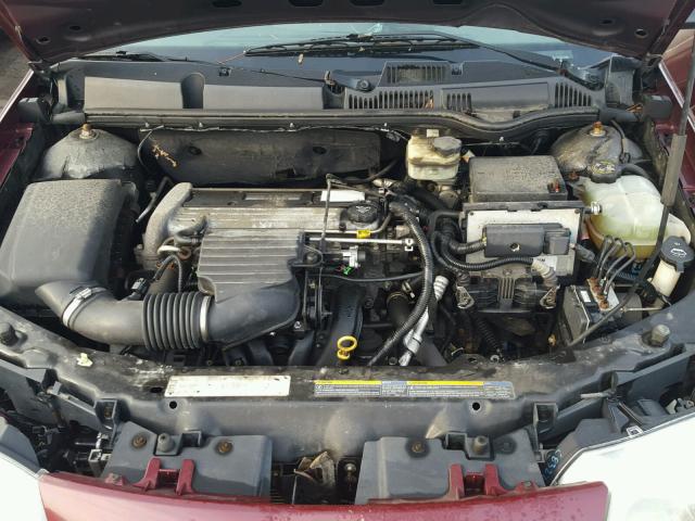 1G8AJ52F93Z107204 - 2003 SATURN ION LEVEL BURGUNDY photo 7