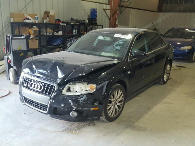 WAUAF78E58A131746 - 2008 AUDI A4 2.0T BLACK photo 2