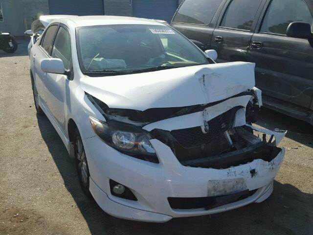 2T1BU4EE0AC407882 - 2010 TOYOTA COROLLA BA WHITE photo 1