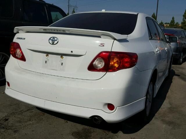 2T1BU4EE0AC407882 - 2010 TOYOTA COROLLA BA WHITE photo 4