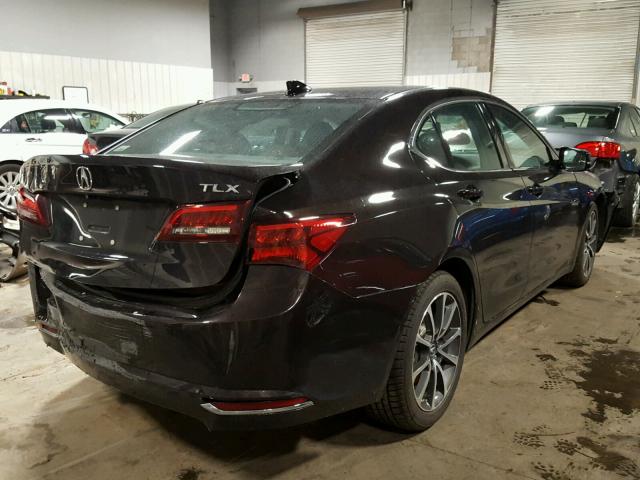 19UUB2F35FA017423 - 2015 ACURA TLX BURGUNDY photo 4