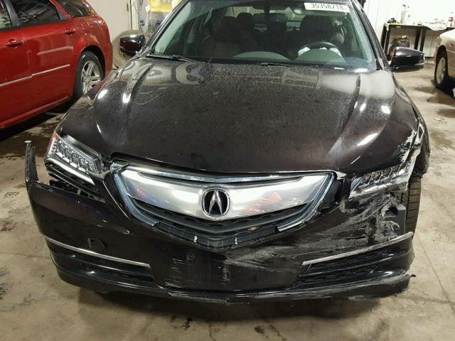 19UUB2F35FA017423 - 2015 ACURA TLX BURGUNDY photo 9