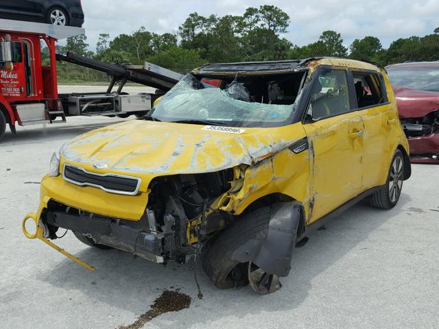 KNDJX3A5XE7084287 - 2014 KIA SOUL ! YELLOW photo 2