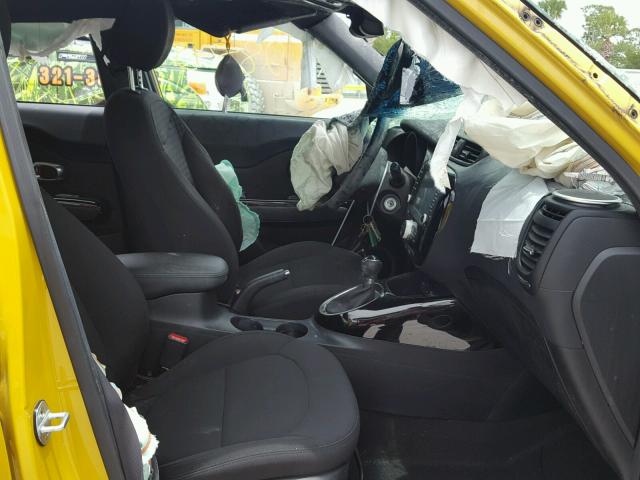 KNDJX3A5XE7084287 - 2014 KIA SOUL ! YELLOW photo 5