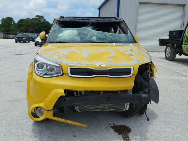 KNDJX3A5XE7084287 - 2014 KIA SOUL ! YELLOW photo 9