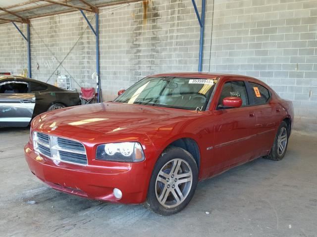 2B3LA53H86H484241 - 2006 DODGE CHARGER R/ RED photo 2