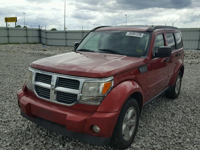 1D8GU58K37W643084 - 2007 DODGE NITRO SLT RED photo 2