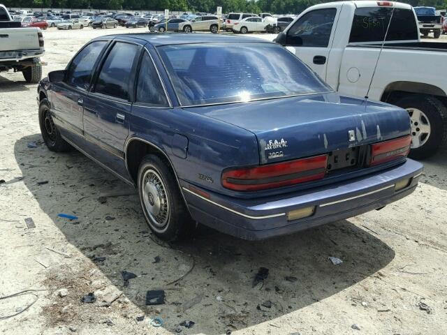 2G4WB54L2P1402862 - 1993 BUICK REGAL CUST BLUE photo 3