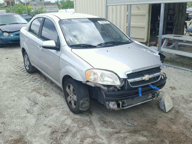 KL1TD56E09B396053 - 2009 CHEVROLET AVEO LS SILVER photo 1